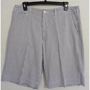 Polo Ralph Lauren Jeans Company Shorts Mens 32 blue white striped Vtg Preppy